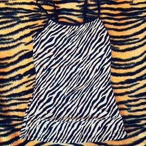 Zebra Print sport tank top